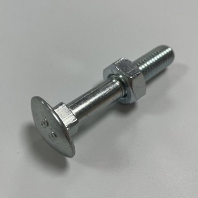 M6 M8 M10 CUP SQUARE CARRIAGE BOLT DIN 603 CE APPROVED COACHSCREW AND NUTS ZINC 