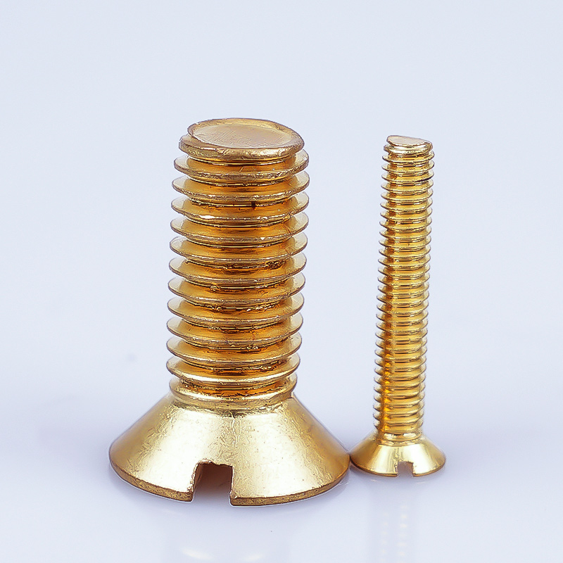 Brass Countersunk Head Slotted Machine Screws DIN 963