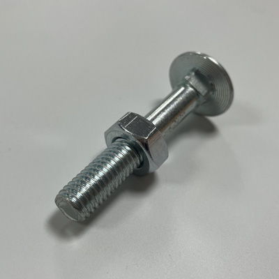 M12x 65mm Qty 25 ZINC CUP SQUARE CARRIAGE BOLT COACH SCREW WITH HEX NUTS DIN 603 