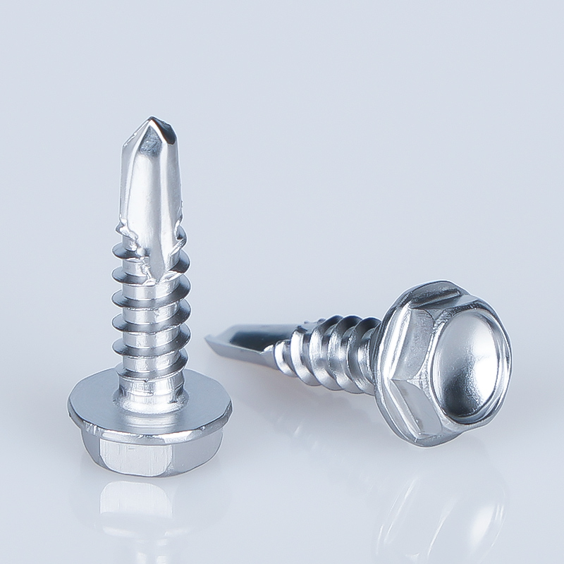 Stainless Steel Hexagon Self Drilling Screws with Collar DIN 7504K