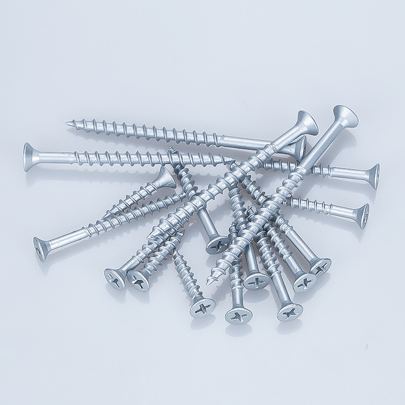 CSK Hardened Single Thread Chipboard Screw. CE Approved