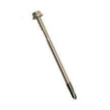 (SUS304/316+410) Bi-metal  Self Drilling Screw Double Thread Hex Washer Head Point NO.5