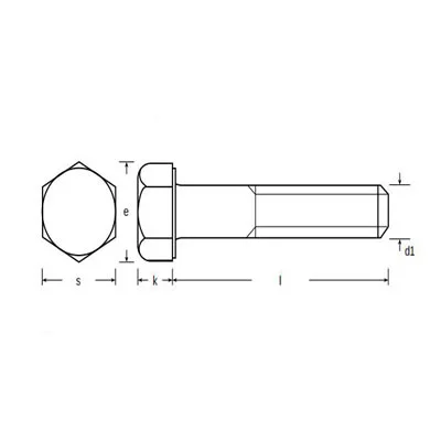 hexagon head set screws din 933