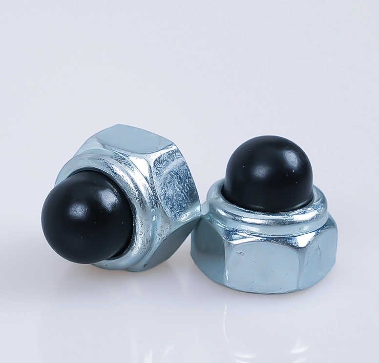 Hexagon Nylon Insert Nuts With Cap DIN 986