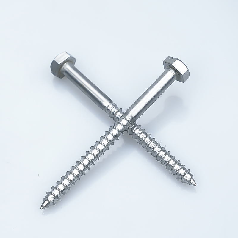 Hex Head Pozi-Slotted (Combi) Drive Partial Thread Wood Screws